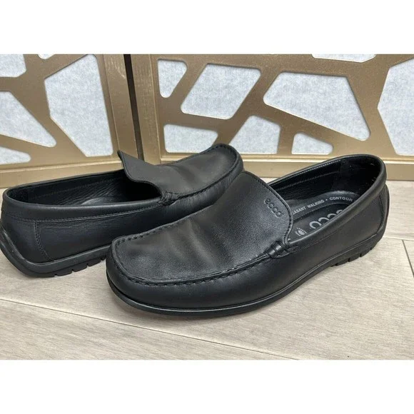 Ecco | Shoes | Ecco Shoe Mens 44 Eu 105 Black Leather  display picture 2